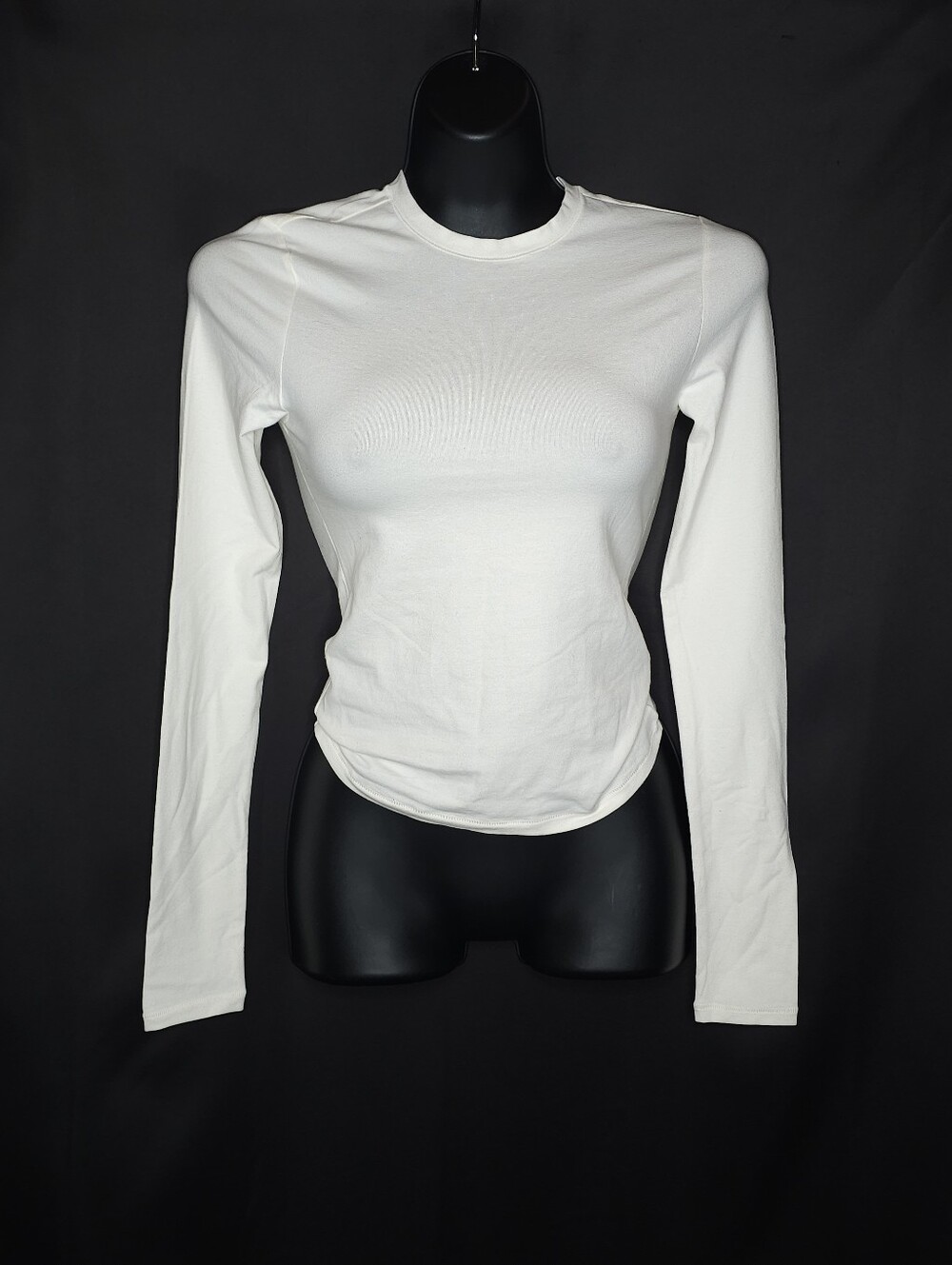 Skims Cotton Jersey Long Sleeve T-Shirt AP-TSH-0647 Marble Size Extra Small (XS) - Picture 2 of 4